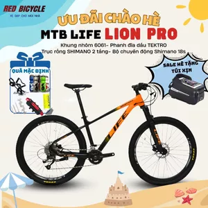Xe Đạp Địa Hình MTB LIFE LION PRO và LIFE TORONTO - Bộ Đề Cao Cấp, Phanh Dầu, Phuộc Nhún - Kèm Quà