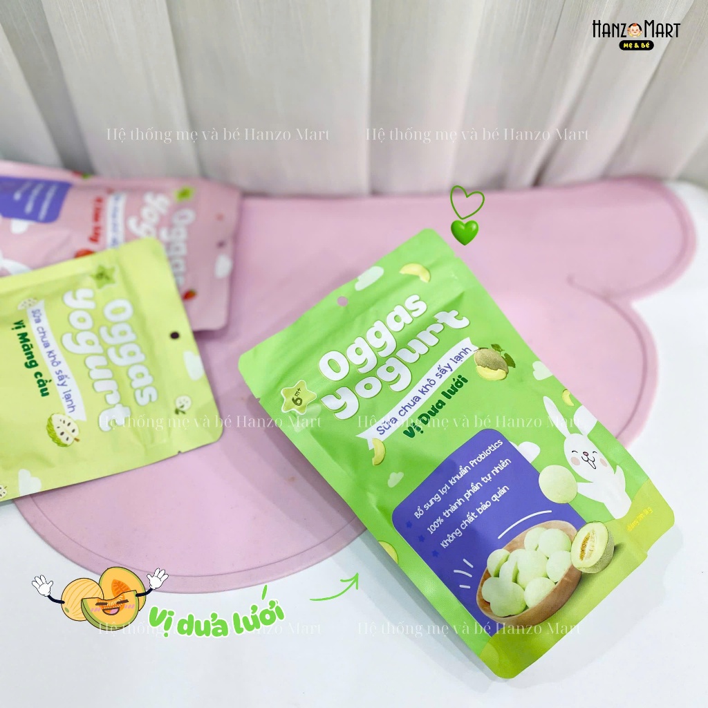Sữa chua khô Oggas Yogurt cho bé từ 6 tháng tuổi các vị, 18gr
