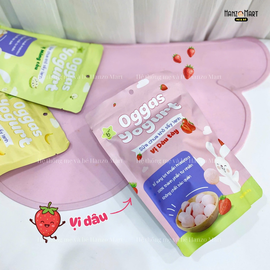 Sữa chua khô Oggas Yogurt cho bé từ 6 tháng tuổi các vị, 18gr