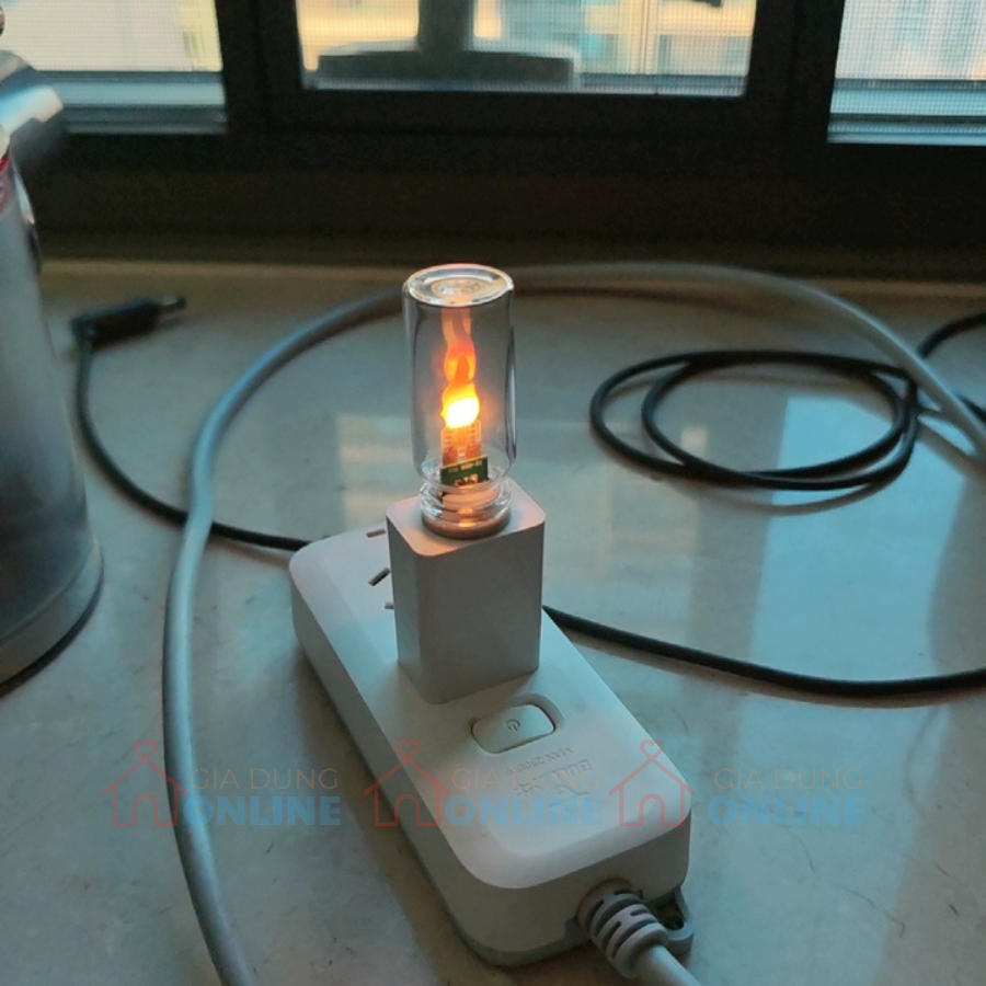 Đèn cắm USB ngọn lửa hiệu ứng như lửa thật 0.5W siêu tiết kiệm điện cho phòng ngủ, trang trí, dã ngoại cắm trại...