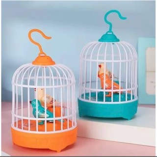 Đồ chơi lồng chim cho bé . lồng chim hót có nhạc và cảm biến phát tiếng kêu khi rung động