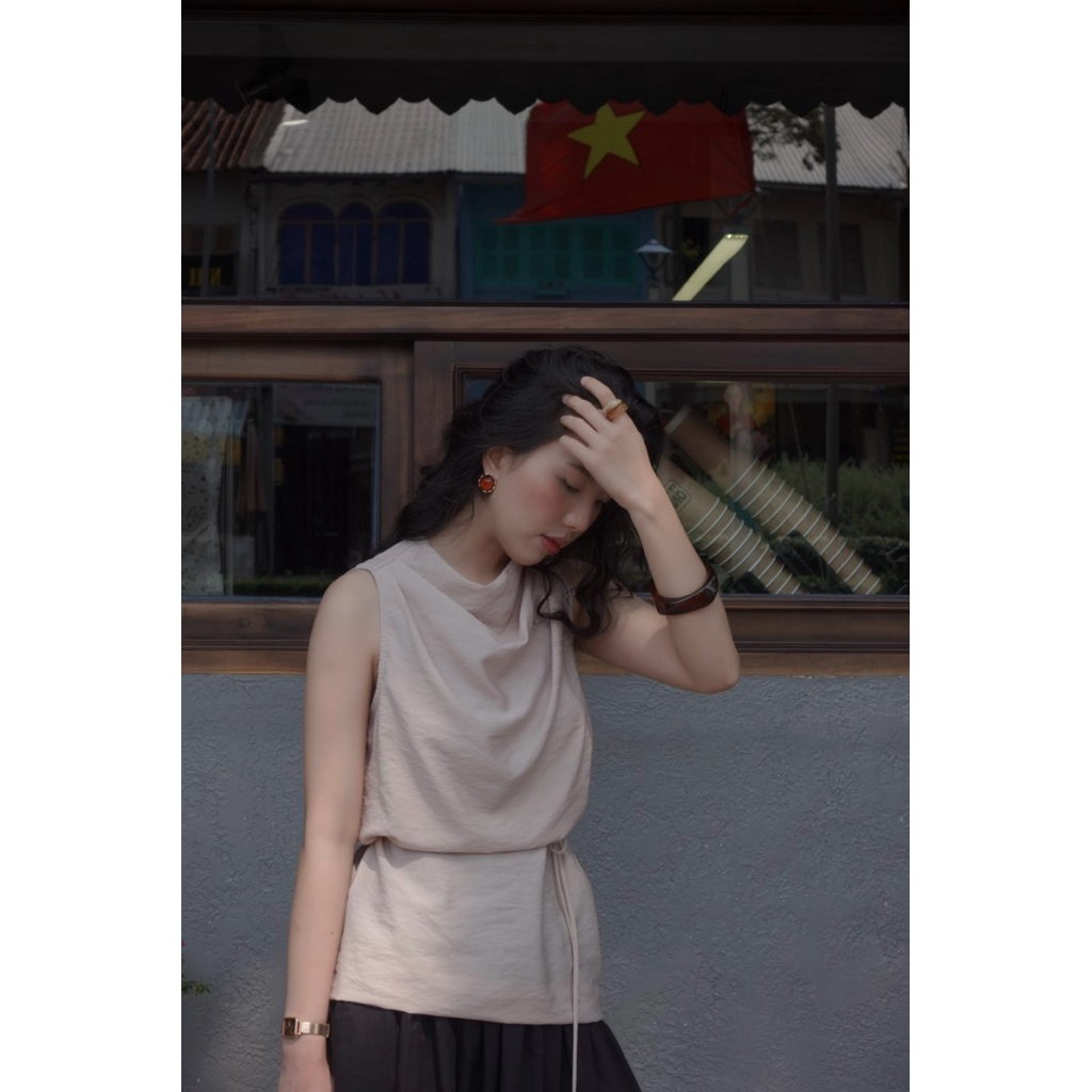 TANE Áo Draped Top | PRE - ORD