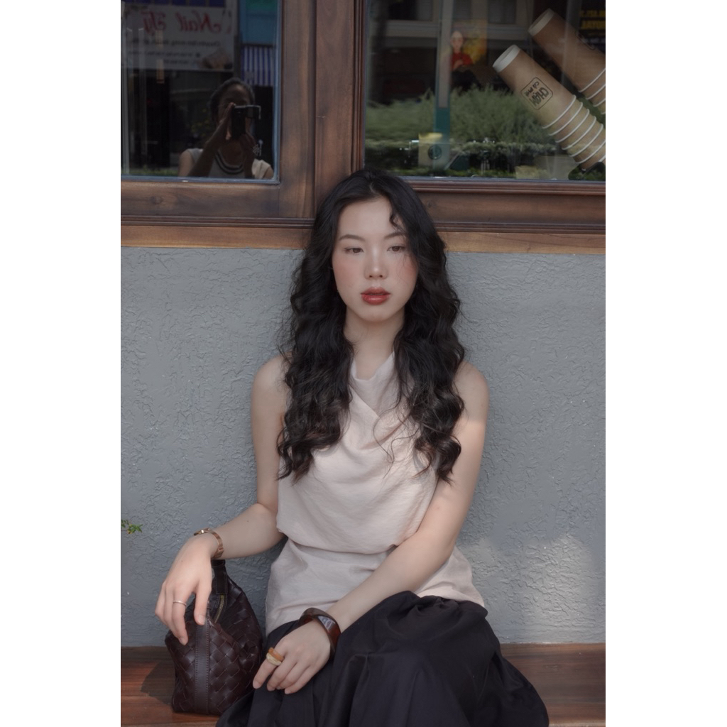 TANE Áo Draped Top | PRE - ORD