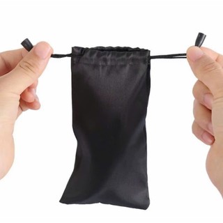 Túi Dây Rút Vải Màu Đen Đựng Kính Đa Năng, Túi Bảo Quản Mắt Kính