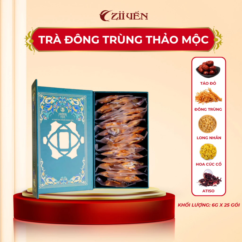 Trà Đông Trùng Thảo Mộc Zii Yến