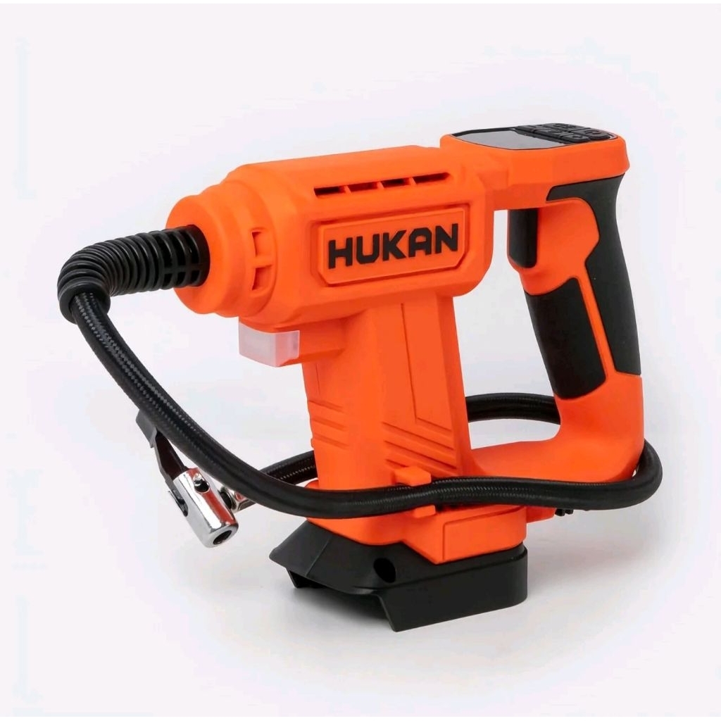Máy bơm hơi HUKAN G1-BP2201m nhẹ 1,2kg, có màn led hiển thị, có thể bơm từ bình 12v