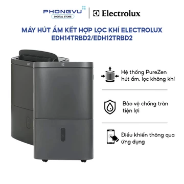 Máy hút ẩm kết hợp lọc khí Electrolux 24L/27L - Hút & Lọc không khí, Khử mùi nhanh cho phòng lớn - Bảo hành 24 tháng