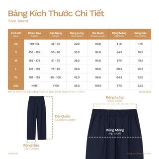 3PhầnTư - Quần Dài Vải Gió Dù Thế Hệ Mới Nhẹ, Co Giãn, Thoáng Khí Lưng Thun - BDLM24001