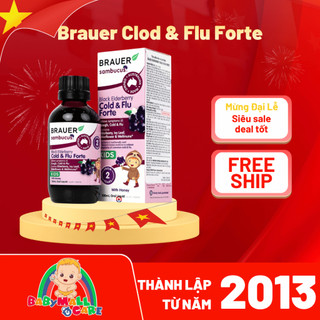 Brauer Black ElderBerry Cold And Flu Forte Ho Sổ Mũi Babymall & Care