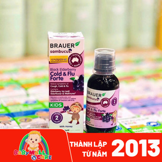 Brauer Black ElderBerry Cold And Flu Forte Ho Sổ Mũi Babymall & Care