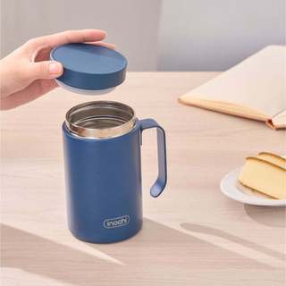 Cốc Giữ Nhiệt Fuji Basic Inochi 450ml Inox 316 Có Quai Cầm Giữ Nóng Lạnh 6H+ Nắp Kín Chống Tràn