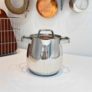 Nồi inox Chockmen [96] quả lê đa công dụng 1,5l nấu mì, đun sữa, nấu canh, đáy rời