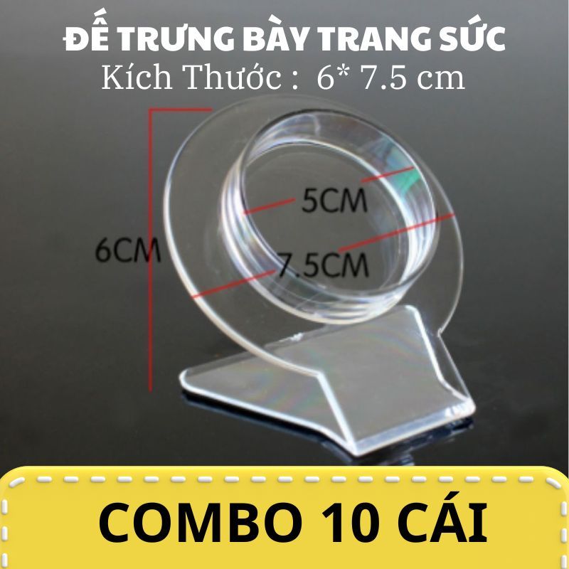 Combo 10 Đế trưng bày lăc tay phụ kiện kệ đựng trang sức vòng tay nhẫn loại dày cao cấp JSP