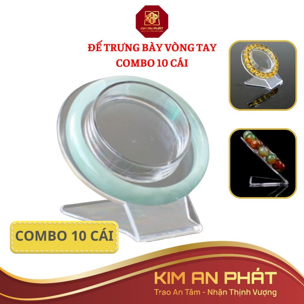 Combo 10 Đế trưng bày lăc tay phụ kiện kệ đựng trang sức vòng tay nhẫn loại dày cao cấp JSP