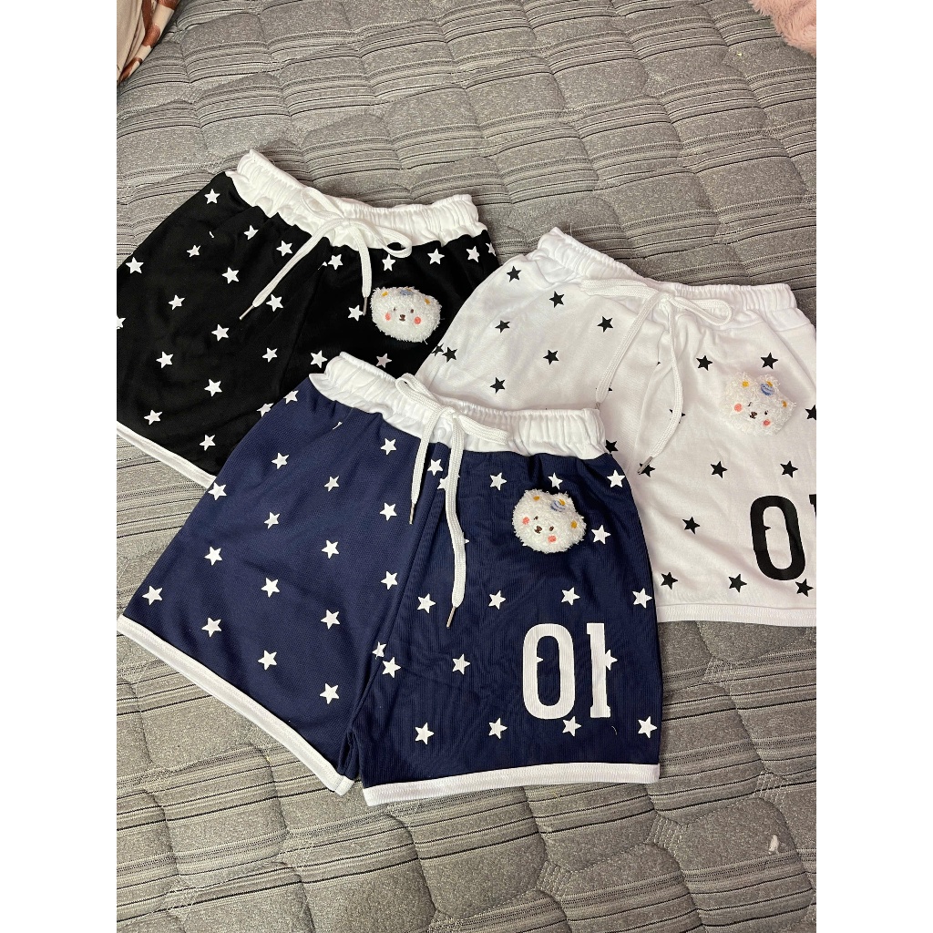 [TẶNG CHAM HOT] Quần đùi in ngôi sao số 01 phối cạp mẫu mới 2026 - Thoáng mát