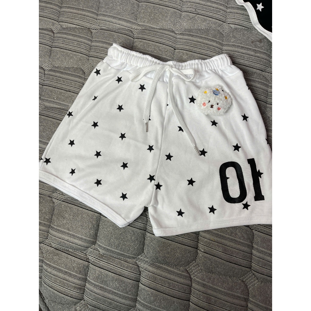 [TẶNG CHAM HOT] Quần đùi in ngôi sao số 01 phối cạp mẫu mới 2026 - Thoáng mát