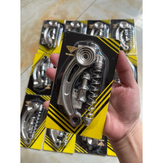 [GIÁ RẺ] PÁT CÀNG THẮNG CONG TAKEGAWA - INOX 304 CNC CHO XE MÁY ( tặng lò xo )