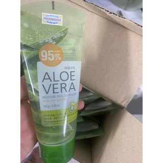 Gel dưỡng da thảo dược lô hội Welcos Aloevera Moisture Real Soothing Gel 150g