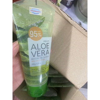Gel dưỡng da thảo dược lô hội Welcos Aloevera Moisture Real Soothing Gel 150g