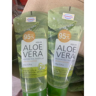 Gel dưỡng da thảo dược lô hội Welcos Aloevera Moisture Real Soothing Gel 150g