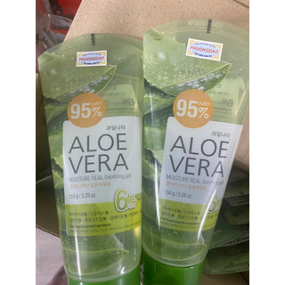 Gel dưỡng da thảo dược lô hội Welcos Aloevera Moisture Real Soothing Gel 150g