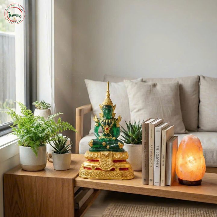 Tượng Phật Ngọc Mini 10cm – Trang Trí Không Gian Thanh Lịch, Tinh Tế