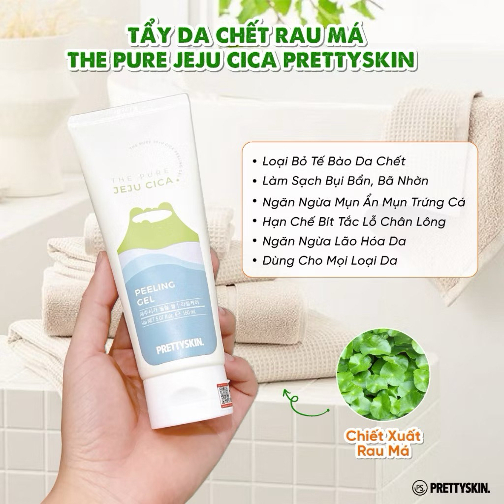 Tẩy da chết rau má Prettyskin