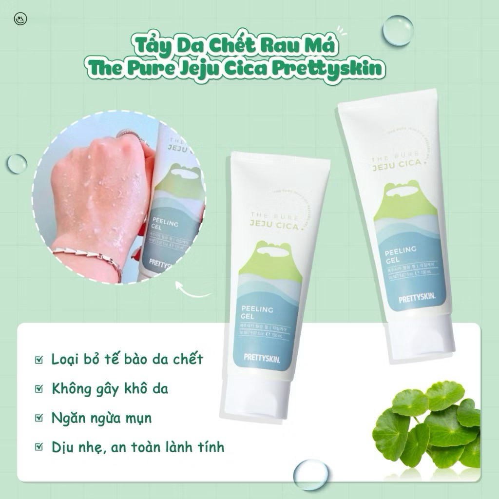 Tẩy da chết rau má Prettyskin
