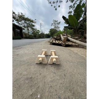 PARALLETTES GỖ GẤP GỌN II - DỤNG CỤ HÍT ĐẤT, CHỐNG ĐẨY BẰNG GỖ TỰ NHIÊN CÓ ĐẾ CHỐNG TRƯỢT