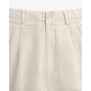 Quần short nam linen nhãn trang trí. Loose - ROUTINE 10S26PSH007