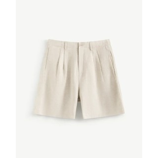 Quần short nam linen nhãn trang trí. Loose - ROUTINE 10S26PSH007