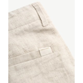 Quần short nam linen nhãn trang trí. Loose - ROUTINE 10S26PSH007