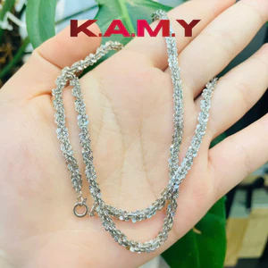 Dây Chuyền Xoắn Hoa Mai Mạ Bản 3 Ly Mạ Vàng Cao Cấp