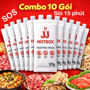10 Gói tự sôi 120g(Sôi 15 phút- lẩu tự sôi)