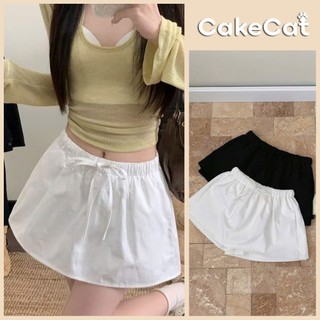 Chân Váy DENIM Dây Rút Xoè Rộng Tôn Dáng Chữ A Chân Váy Kaki Mềm Phù Hợp Đi Chơi Cakecat