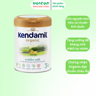 Sữa Kendamil Organic Anh Quốc Số 1 2 3 - Sữa Bột Hữu Cơ Nguyên Kem Phát Triển Toàn Diện 800g