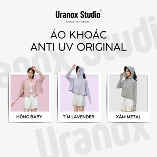 Áo Chống Nắng Nữ URANOX Vải Thun Lạnh Siêu Thoáng Mát UPF 50+ Chống Tia UV Có Mũ Rộng Vành CNG01