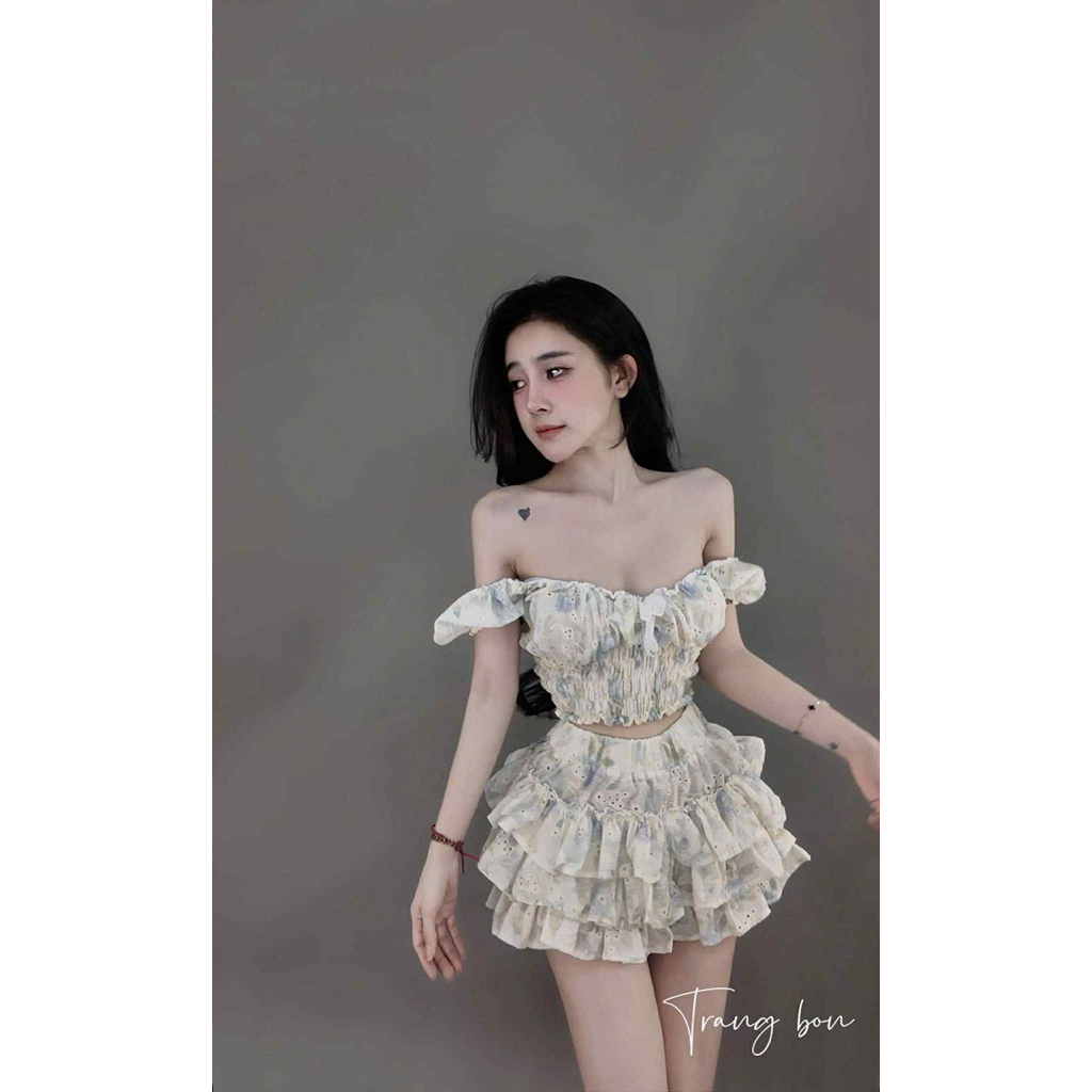 S16 • Set Váy Giả Quần Áo Bông Xinh Mùa Hè • NA TÍM Clothing