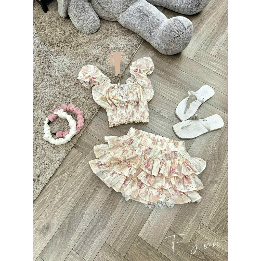S16 • Set Váy Giả Quần Áo Bông Xinh Mùa Hè • NA TÍM Clothing