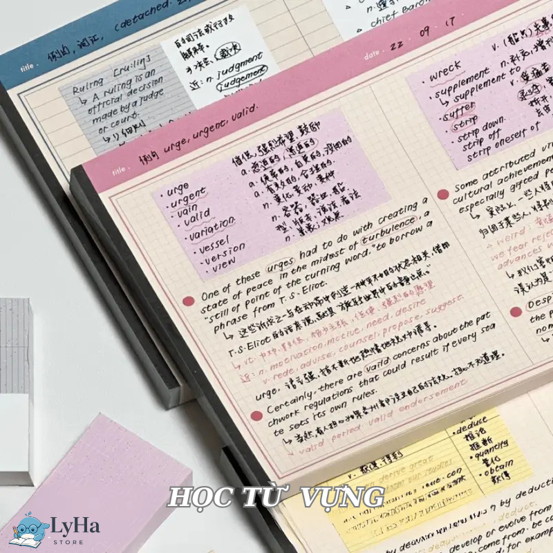 Tập Ghi Chép B5 Dạng Ngang S67 Kẻ Caro 20 Tờ Luyện Từ vựng , Vẽ Sơ Đồ Tư Duy , Tóm Tắt Bài Học