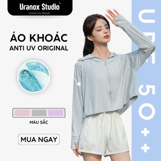 Áo Chống Nắng Nữ URANOX Vải Thun Lạnh Siêu Thoáng Mát UPF 50+ Chống Tia UV Có Mũ Rộng Vành CNG01