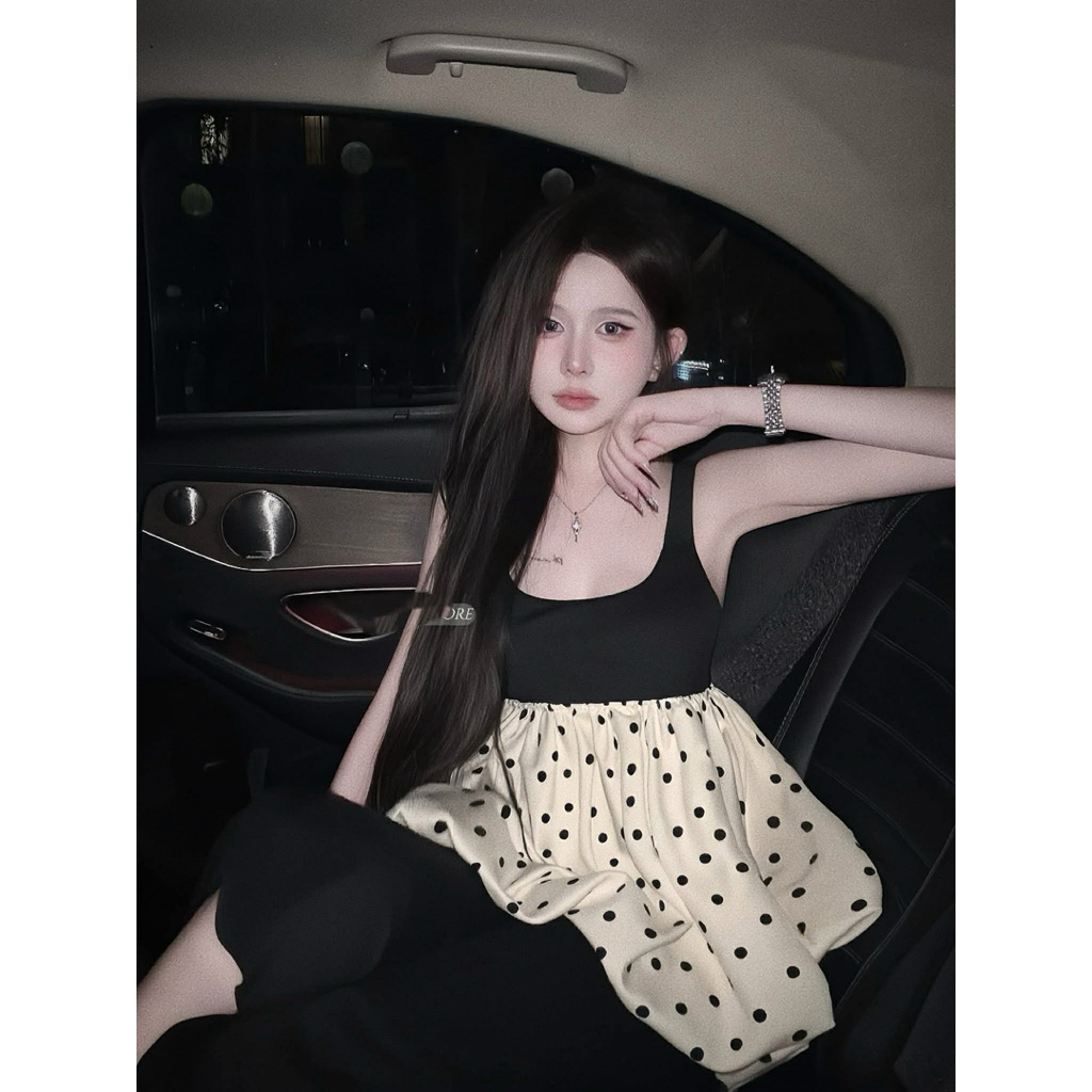 A10 • [ Lẻ Áo ] Áo Baby Doll 2s Chấm Bi Mùa Hè • NA TÍM Clothing