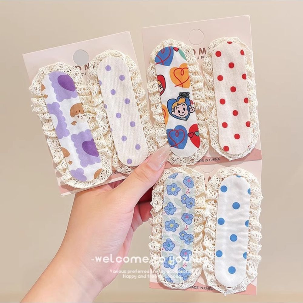Miếng Dán Tóc Con Nữ Cute Dán Mái Velcro Không Đau Tóc, Giữ Tóc Gọn Gàng Cho Bé Và Nữ