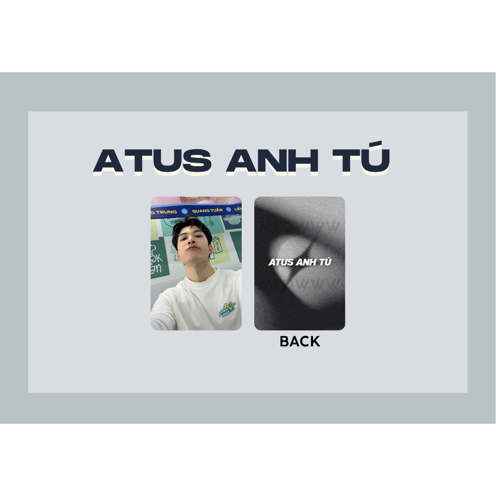 set card bo góc ANH TÚ ATUS - Sáu Tút Runningman