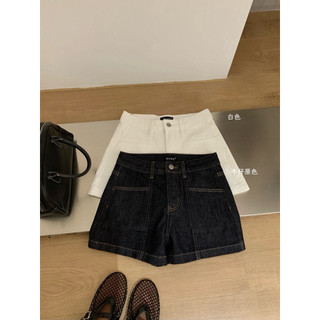 𝐏𝐡𝐢𝐞𝐧 𝐖𝐆𝐖𝐄 | (Sẵn) w9091 Quần Short Jean Túi Trước Sau Cạp Cao 2 Màu Hot