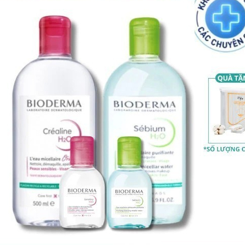 Nước Tẩy trang Bioderma Sensibio + Sebium H2O Sạch Sâu, Dịu Nhẹ Cho Da Nhạy Cảm, Da Dầu 100ml 500ml