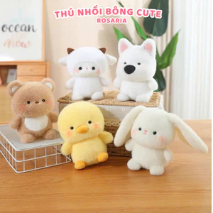 Thú nhồi bông mini cao cấp nhiều mẫu – Heo, gà, cún, chim cánh cụt, gấu trúc, thỏ, cừu... dễ thương