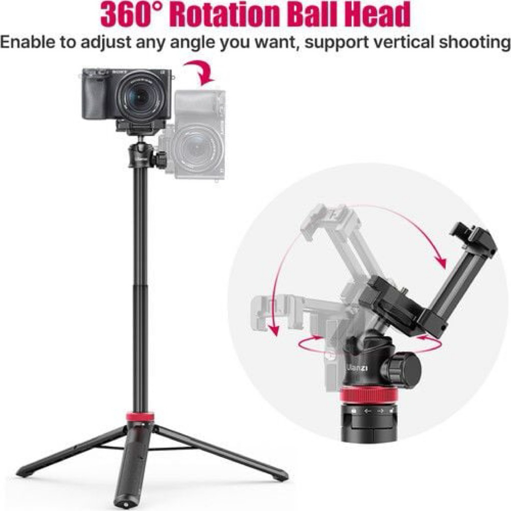 Chân quay phim chụp hình hiệu Ulanzi Mt44 - Tripod cho máy ảnh, điện thoại tự mở 2502E
