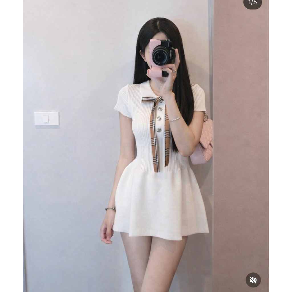 Ssu.Studio// VÁY CỘC TAY NƠ NGỰC BB