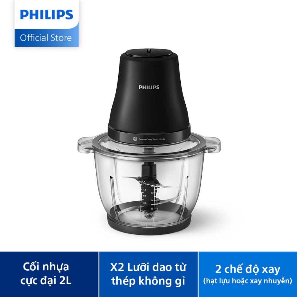 Máy Xay Thịt Philips HR1502/00 2 Lít|500W| - Hàng Chính Hãng